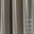 thumbnail image 3 of 3S Brother's Solid Luxury Matte Velvet Soft Curtains Set of 2 Panels Hanging Back Tap & Rod Pocket Home Décor Bedroom Kitchen Office Windows Room Darkering ( Seashell-52"x84"), 3 of 6
