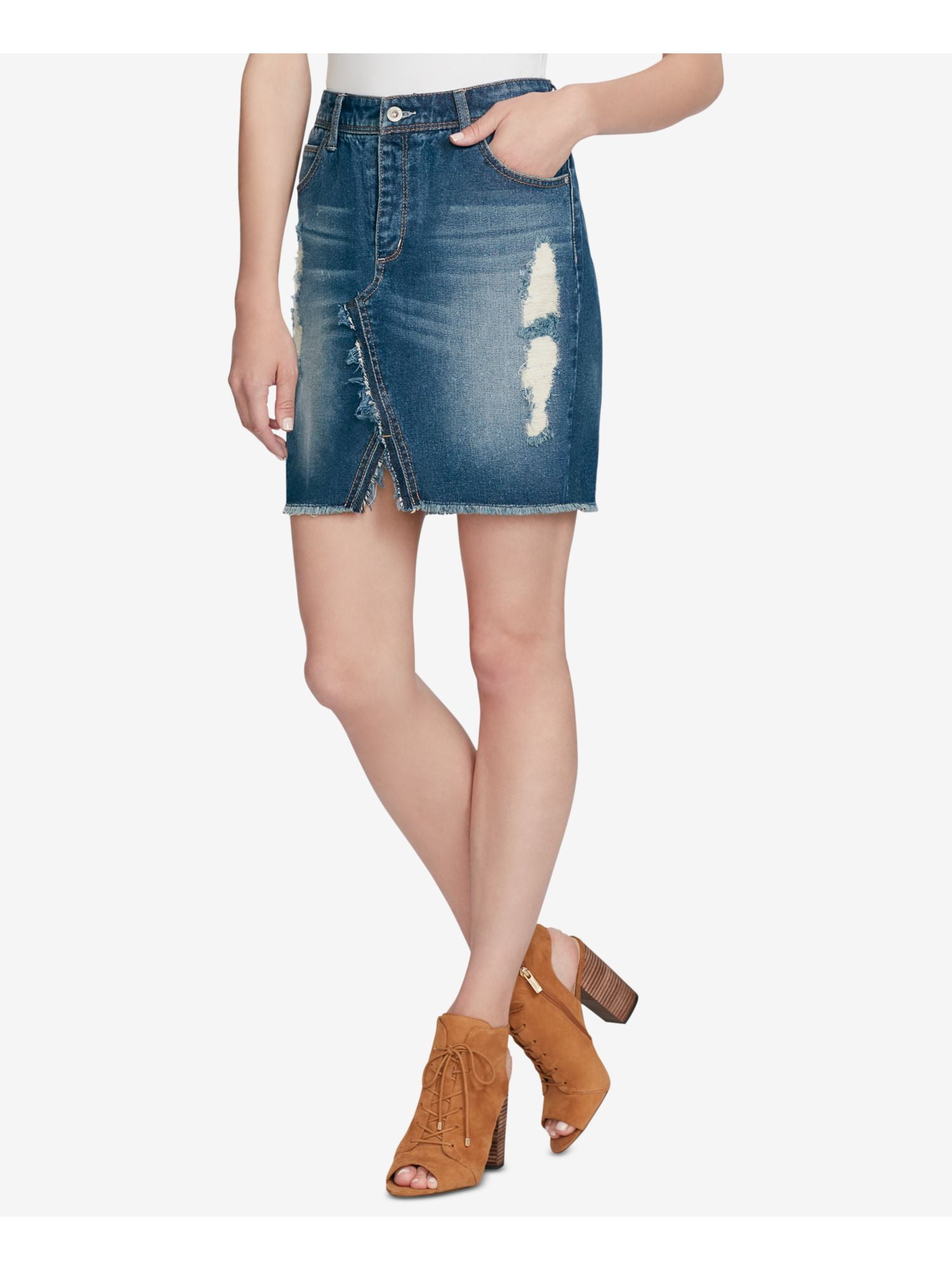 jessica simpson denim skirt