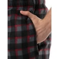 thumbnail image 3 of Fruit of the Loom Men's Plaid Fleece Pajama Pant 2-Pack, Sizes S-5XL, 3 of 12