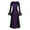 Purple, variant on Medieval Goth Dress Women Rennasaince Regency Costume Halloween Cosplay Party Dress Victorian Flare Sleeve Maxi Dress