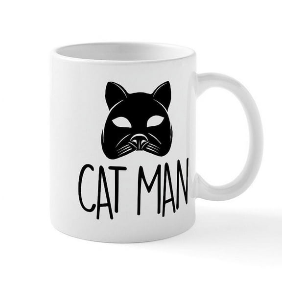 CafePress - Cat Man - 11 oz Ceramic Mug - Novelty Coffee Tea Cup