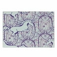 thumbnail image 1 of Unicorn Cutting Board, Unicorn Galloping on Curved Swirled Tree Branches in Abstract Forest Pattern Art Print, Decorative Tempered Glass Cutting and Serving Board, Small Size, Purple, by Ambesonne, 1 of 1