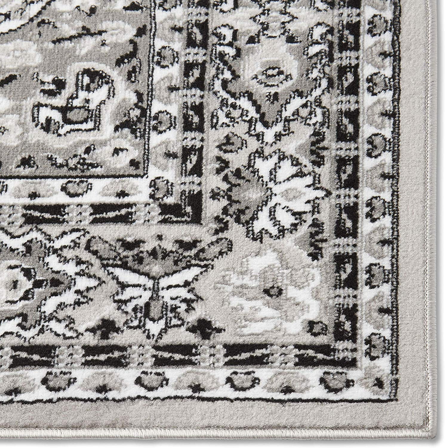 Rugs Gray Oriental 2x3 Area Rug Traditional Persian Bordered Mat Carpet Rugs - Actual Size 1'9" x 2'11"