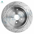 thumbnail image 5 of Set of 12 Front 275mm-Rear 269mm Drilled Slotted Brake Disc Rotors-Ceramic Brake Pad Kit For 2005-2010 Scion TC, 5 of 9