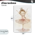 thumbnail image 4 of Stupell Industries Eclectic Crowned Ballerina with Flowers Canvas Art, 24 x 36, by Creative Studio, 4 of 8