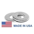 thumbnail image 1 of M8 Flat Washer Narrow Pattern Through Hardened - USA Medium Carbon Steel Zinc Plated Pk 100, 1 of 1