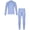 Blue, variant on TiaoBug Kids Thermal Long Johns Set Underwear Long Sleeve Tops and Pants Warm Base Layer Set Blue 2-3