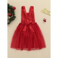 thumbnail image 4 of Qiylii Baby Girls Christmas Dress Sequin Mesh Yarn Hem Bandage Suspender Romper, 4 of 9