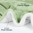 thumbnail image 3 of Colcha Sherpa Blanket Utopia Bedding, tamaño 127 x 152 cm, color verde salvia, 3 of 7