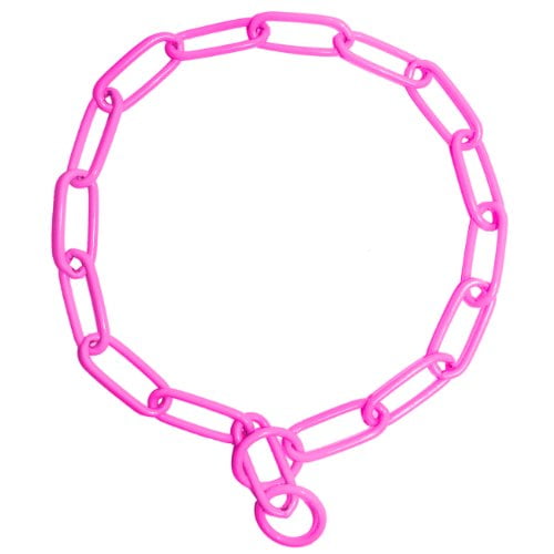 pink chain collar