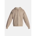 thumbnail image 6 of No Boundaries Zip Up Oversized Hoodie with Applique Detail, Men's and Big Men's XS-3XL, 6 of 7