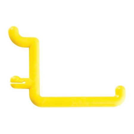 Locking Pegboard Hook - Locking Pegboard Hooks,2in.L,Plastc,PK25