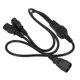 thumbnail image 1 of Cable De Extensión De Alimentación, Divisor De Potencia Tipo Y 10A 250V 2500W IEC320 C14 Macho A C13 Hembra De Alta Eficiencia Para Electrodomésticos, 1 of 7