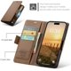 thumbnail image 4 of Funda tipo cartera para iPhone 16 Pro Max con tarjetero, función atril, bloqueo RFID, cierre magnético, funda protectora de piel sintética a prueba de golpes para iPhone 16 Pro Max, 4 of 8