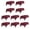 Burgundy, variant on Baby Blue 2-Pack Rectangular Tablecloths 90 in x 156 in with Rounded Corners - Table Covers for 8 ft Table Floor-Length Drop - Wrinkle Resistant Polyester Fabric Cloth for Wedding, Party