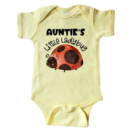 

Inktastic Auntie s Little Ladybug Gift Baby Boy or Baby Girl Bodysuit