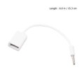 thumbnail image 5 of Milisten 3PCS USB To 3.5MM 12V Vehicle Mounted MP3 Transfer Cable Aux CD Player Audio Cable(White), 5 of 5