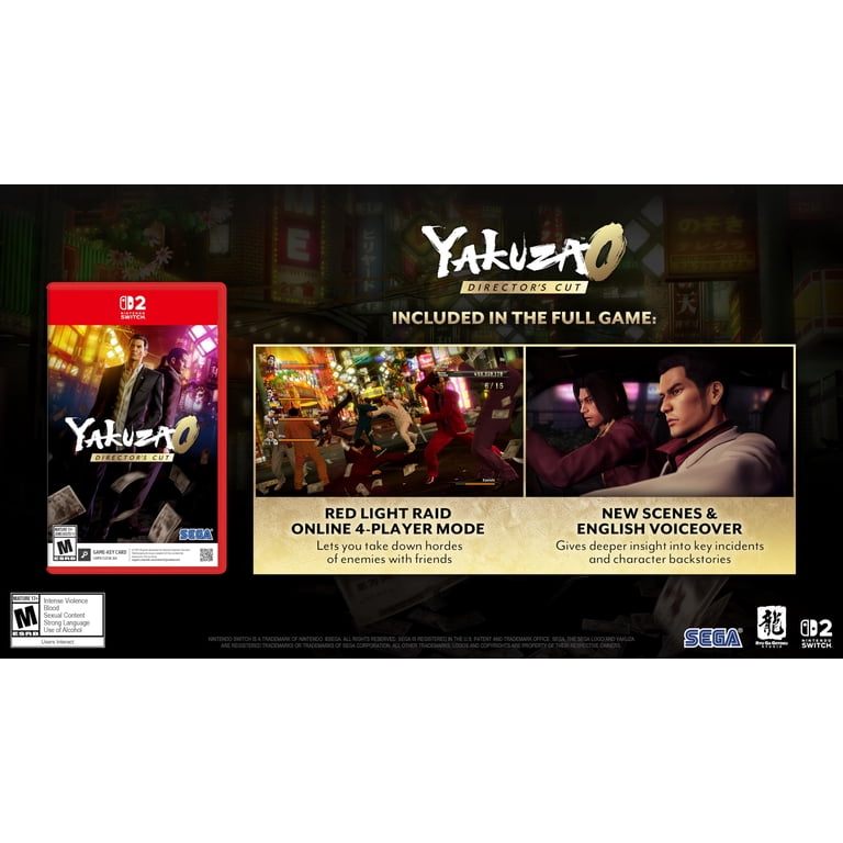 Yakuza Ryu Ga Gotoku 0 Director's Cut - Version Switch 2 - Carte Clé Multilingue