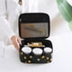 thumbnail image 2 of Bolsas de maquillaje de viaje Estuche organizador de cosméticos Bolsa de almacenamiento portátil Cosméticos Maquillaje Cepillos Neceser Accesorios / A-Black Lemon Adepaton WRMH-304, 2 of 8
