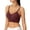 Brown, variant on Women's Fashionable Seamless Push-Up Bra, Casual Comfort Wireless Bra with Pretty Shoulder Straps and Removable Pads Grey XL