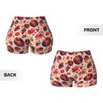 thumbnail image 3 of Sikiie Skull rock record music heart Print Workout Shorts Women Scrunch Butt Gym Shorts Seamless High Waist Tummy Control Yoga Biker Athletic Shorts, 3 of 5
