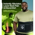 thumbnail image 3 of NeoHealth Back Support Belt for Women & Men Lower Back, Black, 3XL, 3 of 11
