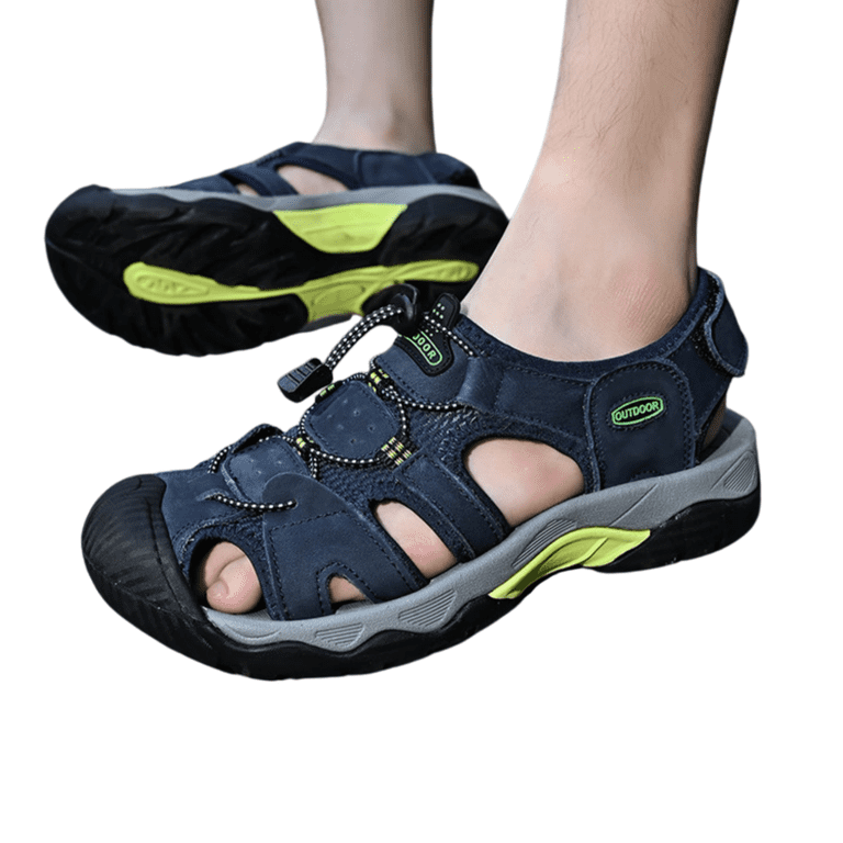Domuza Mens Leather Sports Sandals Closed Toe Outdoor  display picture 1