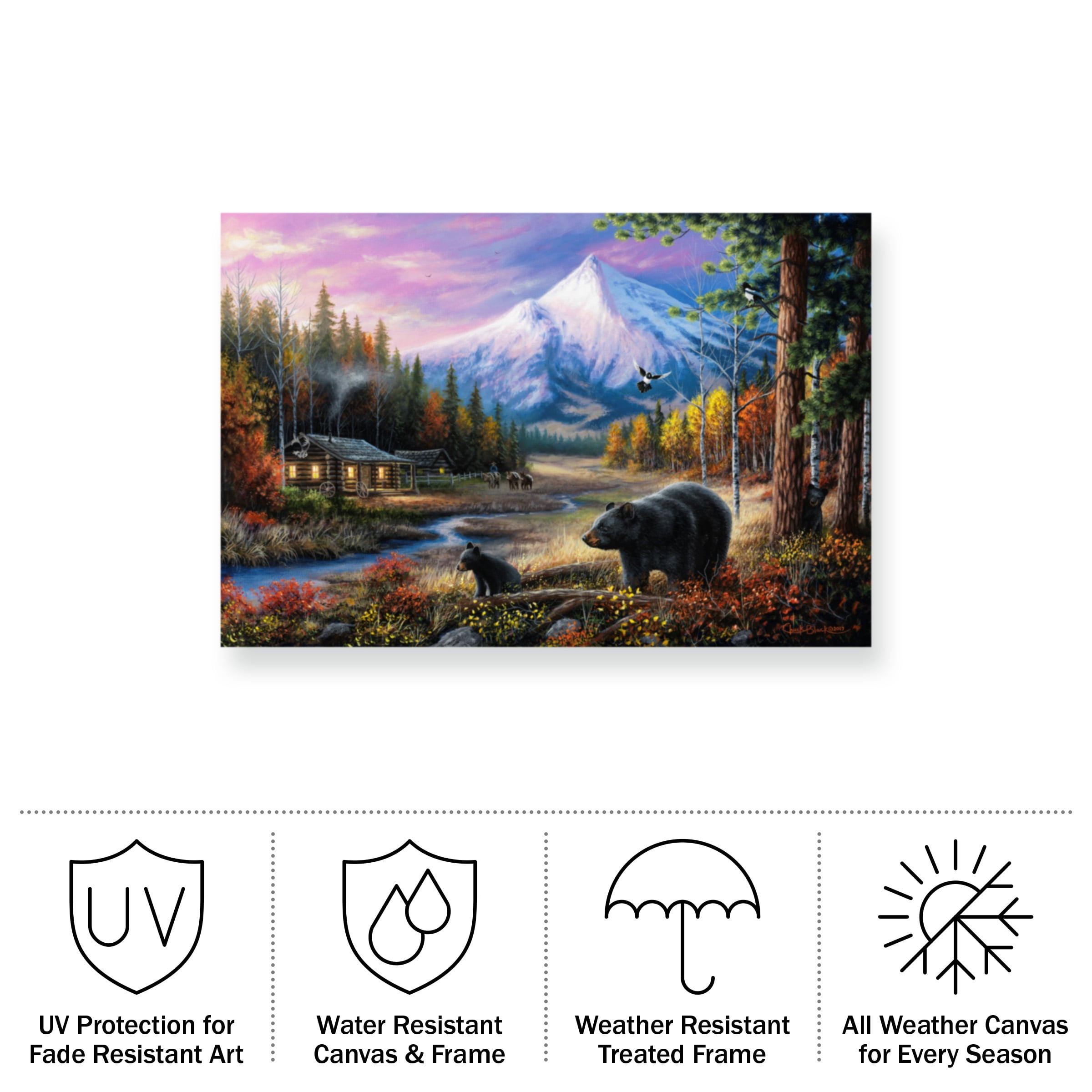 Chuck Black 'Routine Visitors' Outdoor All-Weather Wall Decor