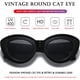 thumbnail image 5 of Gafas de Sol AIEYEZO Tipo Ojo de Gato Sobredimensionadas para Mujer, Montura Negra, 5 of 7