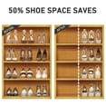 thumbnail image 2 of Organizador de ranuras para zapatos NVGSN, paquete de 20 unidades, ahorra espacio, 4 niveles, 2 of 7