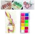 thumbnail image 1 of 12 Color Glitter Watercolor Paints Set Pearlescent Color Artist Art Set For Painting On Fabric Paper Crafts, 1 of 6