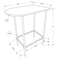 thumbnail image 5 of Monarch Specialties Home Bar, Pub, 36" Rectangular, Small, Kitchen, Grey Marble Look Laminate, 5 of 5