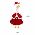 thumbnail image 3 of Holiday Porch Goose Outfit – Christmas Santa Costume for 23" Goose | Weatherproof Goose Clothes, Festive Lawn Decor for Garden Patio(L), 3 of 8