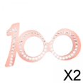 thumbnail image 1 of BELOVING 2xlunettes d'Anniversaire Fête Mariage Rave Carnaval Strass 100, 1 of 9
