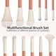 thumbnail image 2 of Juego de 12 brochas de maquillaje profesionales, cerdas veganas esponjosas para difuminar polvos, con estuche organizador de cosméticos de viaje y mango redondo duradero., 2 of 4