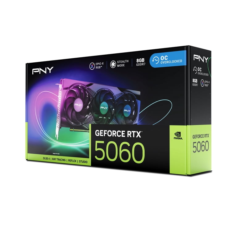 PNY NVIDIA GeForce RTX™ 5060 Epic-X™ ARGB OC Triple Fan, Graphics