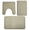 Olive Green, variant on Ultra Soft Memory Foam Bathroom Rug Set 3 Pc, Non-Slip Flannel Bath Mats Absorbent Quick Dry with U-Shaped Toilet Rug and 2 Rectangular Mats Washable Dark Gray 40x60/50x80/U50x50 cm