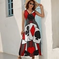 thumbnail image 5 of Artistic Fun Playing Cards Abstract Art Sleeveless Dress Summer Women Clothes Dress for Pregnant Women Dresses, 5 of 9