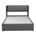 thumbnail image 4 of RDH 2 Drawer Storage Bed with Pillowed Headboard/ Queen/ Polyester Grey, 4 of 13