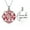 Red-Engraved, variant on Memorial Jewelry Firefighter Fire Dept Round Cremation Pendant Cremation Jewelry for Ashes