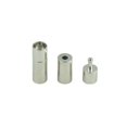 thumbnail image 2 of 10 Set Silver Leather Glue In Bayonet Push Tube Clasp Jewelry Making 20X7MM, 2 of 8