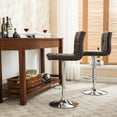 Roundhill Furniture Adjustable Height Hydraulic Swivel Bar Stools Set