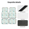 thumbnail image 4 of Pofeuu Gold Stars Blue Dots Pattern Print Car Foot Mat Set of 4 Pieces - All-Weather Full Set Floor Mats for Cars Trucks SUVs, 4 of 7