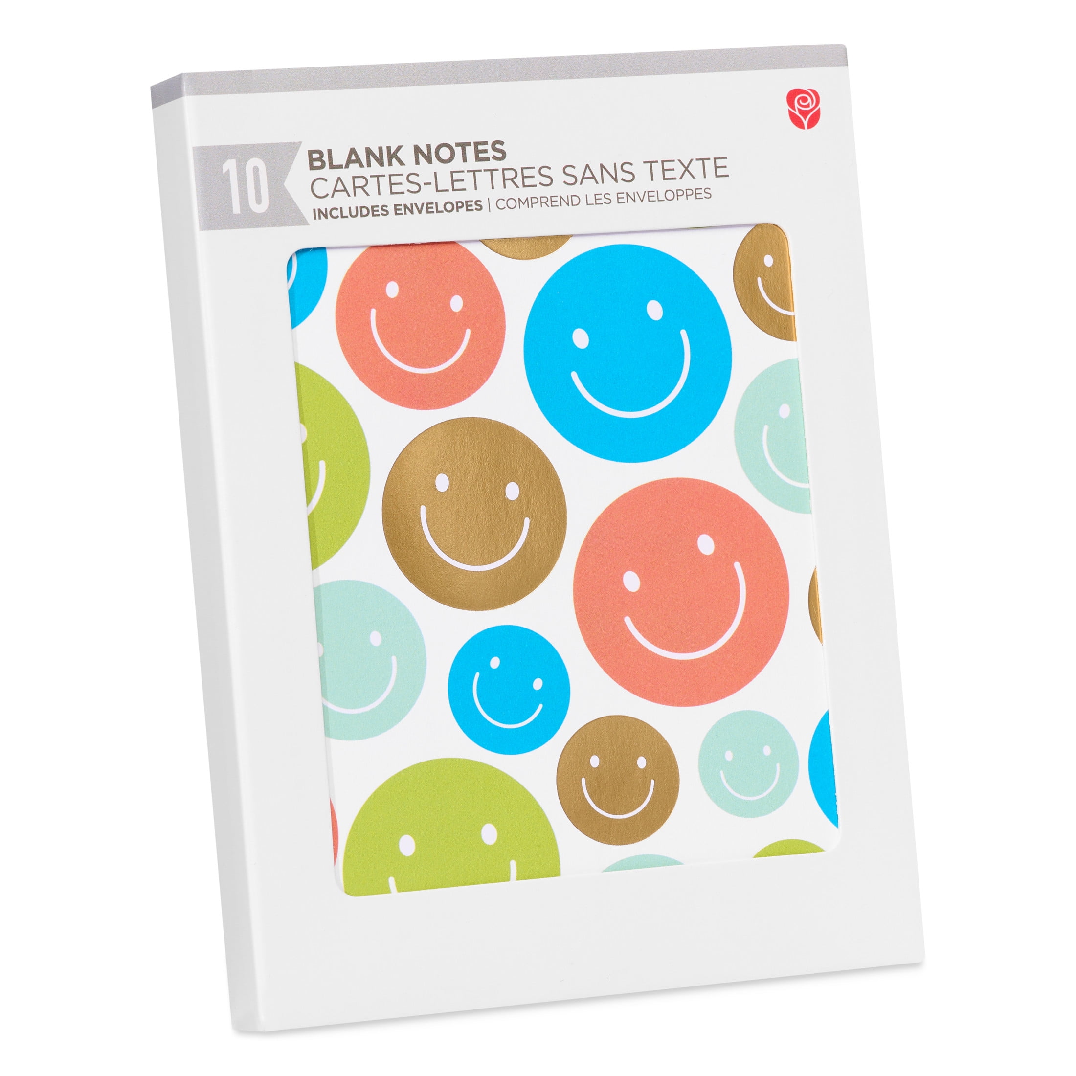American Greetings All Occasion Blank Cards, Blue, Orange, Green (10-Count)