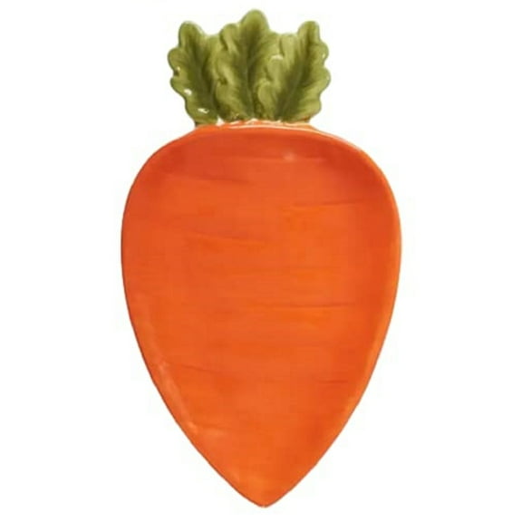 Certified International 41276 Easter Garden 3-D Carrot Candy Plate 8 Inches x 5 Inches