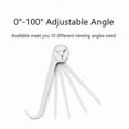 thumbnail image 2 of Adjustable Folding Desk Tablet Stand with Angle Control, Black Finish, 2 of 5