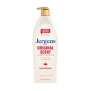 Jergens Original Scent with Cherry Almond Body Lotion Moisturizer for Dry Skin, 22.6 fl oz