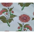 thumbnail image 4 of oneOone Cotton Flex Light Grayish Blue Fabric Floral Block Fabric For Sewing Printed Craft Fabric By The Yard 40 Inch Wide, 4 of 4