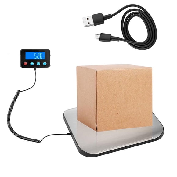 EcoGear Digital Weight Scale 440lbs Durable, Scales Digital Weight Postal Scale & Luggage Scale, Smart Heavy Duty Shipping and Postal Scale with Time