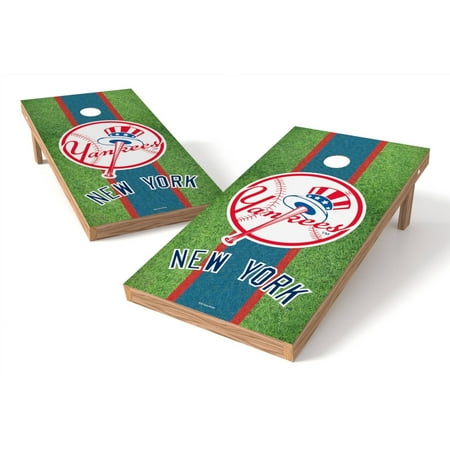 Mlb Tailgate Toss Game - Wild Sports MLB New York Yankees Shield 2x4 Field Grass Tailgate Toss XL Game